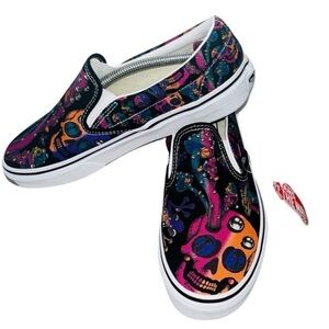 Vans Trippy Drip Black Multi Slip-O Colorful Slip-On Shoes UNISEX